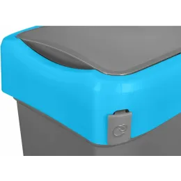 Контейнер для мусора, мусорное ведро 25 л, Econova Smart Bin синий