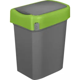 Контейнер для мусора, мусорное ведро 25 л, Econova Smart Bin зеленый