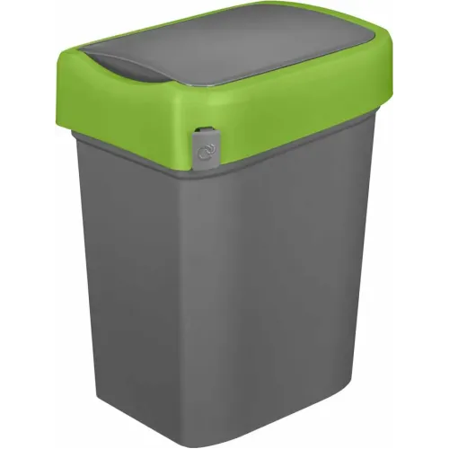 Контейнер для мусора, мусорное ведро 25 л, Econova Smart Bin зеленый