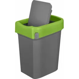 Контейнер для мусора, мусорное ведро 25 л, Econova Smart Bin зеленый