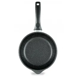 Сковорода 18 "Каменная" Черный гранит