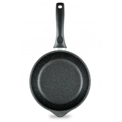 Сковорода 18 "Каменная" Черный гранит