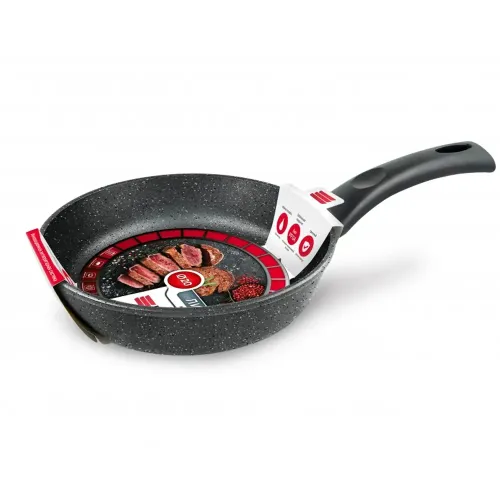 Сковорода 20 "Каменная" Черный гранит