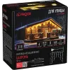 Yangi yil archasi va ichki bezatish uchun girlyanda Vegas "Бахрома" 192 ta issiq LED, 6х0,6+5  metr