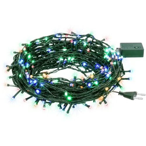 Yangi yil archasi va ichki bezatish uchun girlyanda Vegas "Нить" 50 ta rang-barang LED, 10 metr