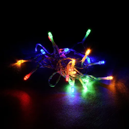 Yangi yil archasi va ichki bezatish uchun girlyanda Vegas "Нить" 20 ta rang-barang LED, 2 metr