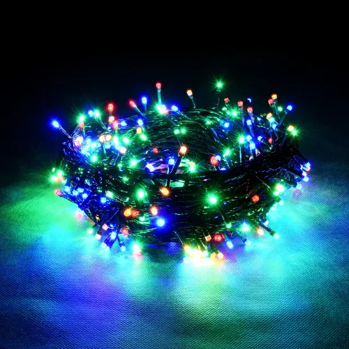 Yangi yil archasi va ichki bezatish uchun girlyanda Vegas "Нить" 50 ta rang-barang LED, 5 metr