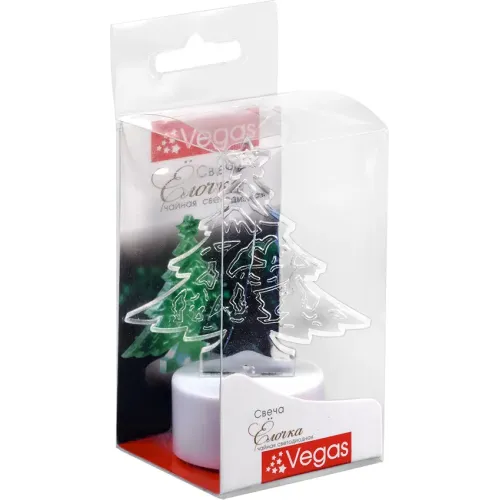 Jonli olov effektli LED sham Vegas "Ёлочка" 6х8 см