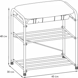 Подставка для обуви ЗМИ Альфа 13СЯ черный