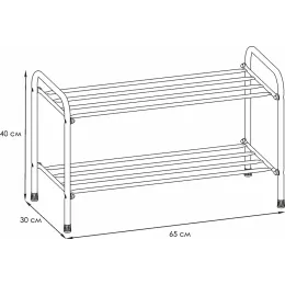 Подставка для обуви ЗМИ Альфа 22 белый