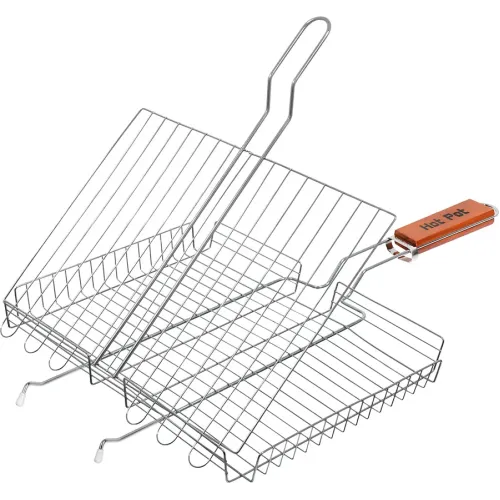 Grill-panjaralari universal chuqur, katta Hot Pot 61341