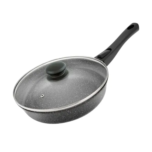 Сковорода 26 со стекл. крышкой с/р «Мраморная»