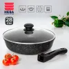 Yopmaydigan qovurilgan pan Нева Металл Посуда Marmar MR77028