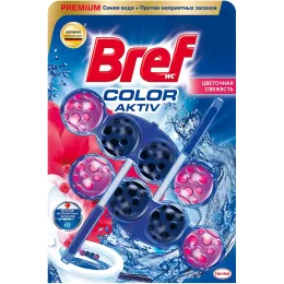 Hojatxona uchun blok Bref Color Activ Cvetochnaya svejest, 2x50 g