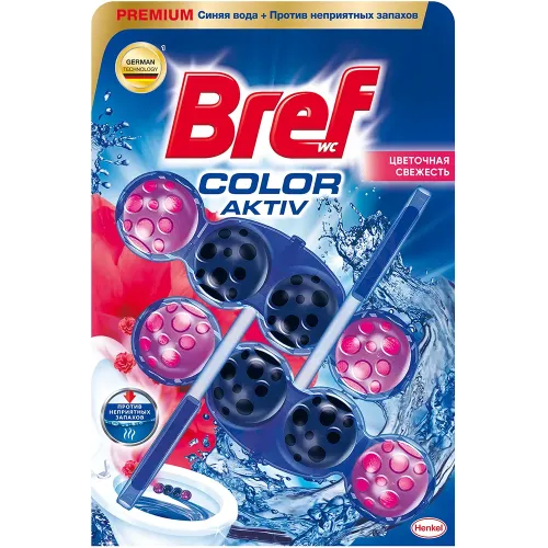 Hojatxona uchun blok Bref Color Activ Cvetochnaya svejest, 2x50 g