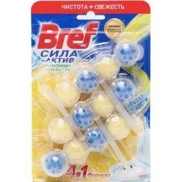 Hojatxona uchun blok Bref Sila aktiv Limonnaya svezhest, 3х50 g