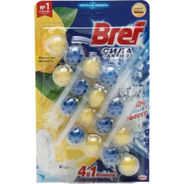 Hojatxona uchun blok Bref Sila aktiv Limonnaya svezhest, 4х50 g