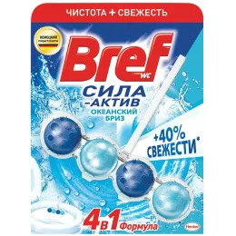 Hojatxona uchun blok Bref Sila aktiv Okeanskiy briz, 50 g