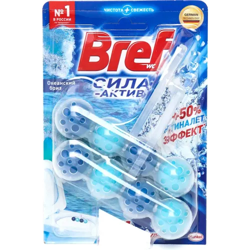 Hojatxona uchun blok Bref Sila Aktiv Okeanskiy briz, 2х50 g