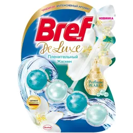 Hojatxona uchun blok Bref DeLuxe Plenitelniy jasmin, 50 g