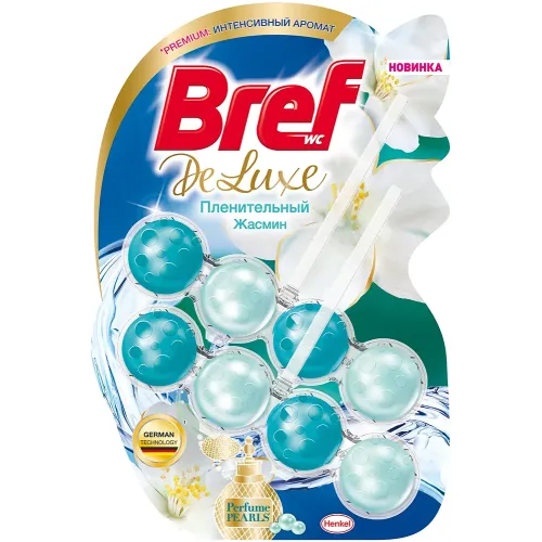 Hojatxona uchun blok Bref DeLuxe Plenitelniy jasmin, 2х50 g