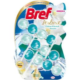 Hojatxona uchun blok Bref DeLuxe Plenitelniy jasmin, 3х50 g