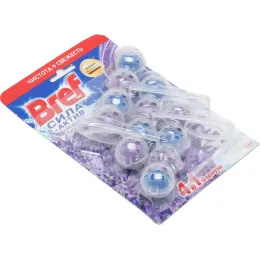 Hojatxona uchun blok Bref Sila aktiv Svezhest lavandy, 3х50 g