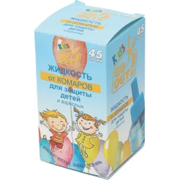 Жидкость от комаров детская Go Out 45 ночей, 30 мл