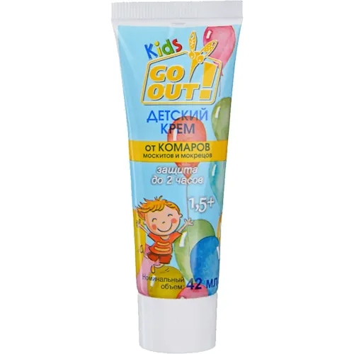 Bolalar kremi 1,5 yildan boshlab Go Out chivinlar qarshi 42 ml