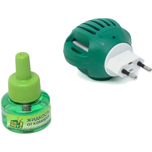 Chivinlarga qarshi to'plami Go Out 30 tun elektrofumigator va suyuqlik
