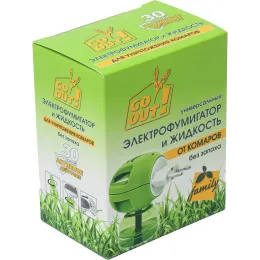 Chivinlarga qarshi to'plami Go Out 30 tun elektrofumigator va suyuqlik