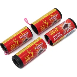 Липкая лента от мух Go Out, 4 шт.