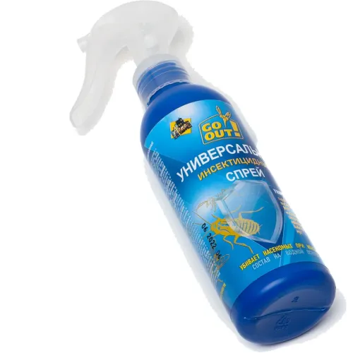 Universal insektitsid hasharotlar qarshi sprey Go Out, 200 ml