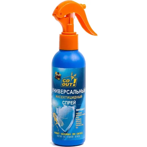 Universal insektitsid hasharotlar qarshi sprey Go Out, 200 ml