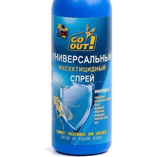 Universal insektitsid hasharotlar qarshi sprey Go Out, 200 ml