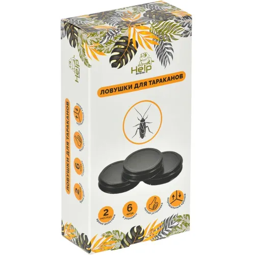Tarakanlar uchun plastik tuzoqlar Help 6 dona