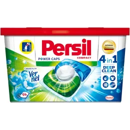 Капсулы для стирки Persil Power Caps Свежесть от Vernel 4 in 1, 14 шт