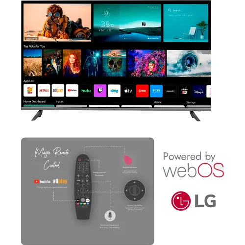 Televisor Ssmart" FSV22 43'' /Full HD/ Smart TV/ WEB OS (LG)/ Ramkasiz