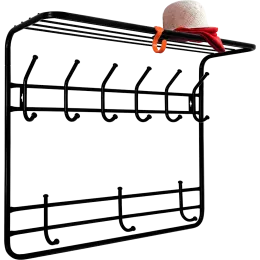 Вешалка для одежды ЗМИ 2-х ярусная 80 черный