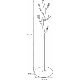 Вешалка для одежды ЗМИ Дерево белый