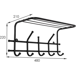 Kiyim uchun ilgich ЗМИ Эра 5 qora