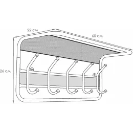 Kiyim uchun ilgich ЗМИ Гранада 21 metall kulrang