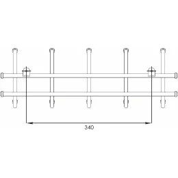 Kiyim uchun ilgich ЗМИ Норма 5 jigarrang