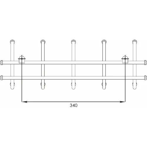 Kiyim uchun ilgich ЗМИ Норма 5 jigarrang