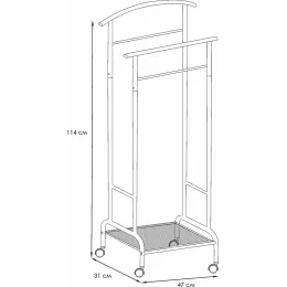 Kiyim uchun ilgich ЗМИ Римини 2М metall kulrang