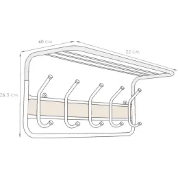 Kiyim uchun ilgich ЗМИ Уют 21 oq